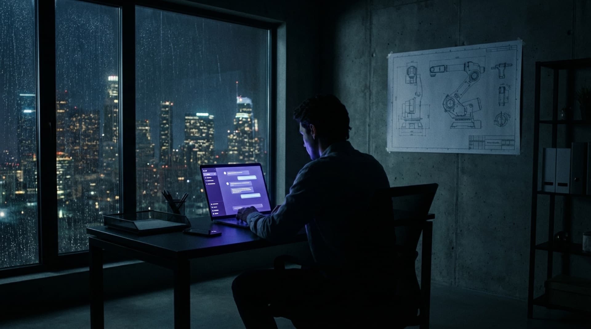 Late night strategy session